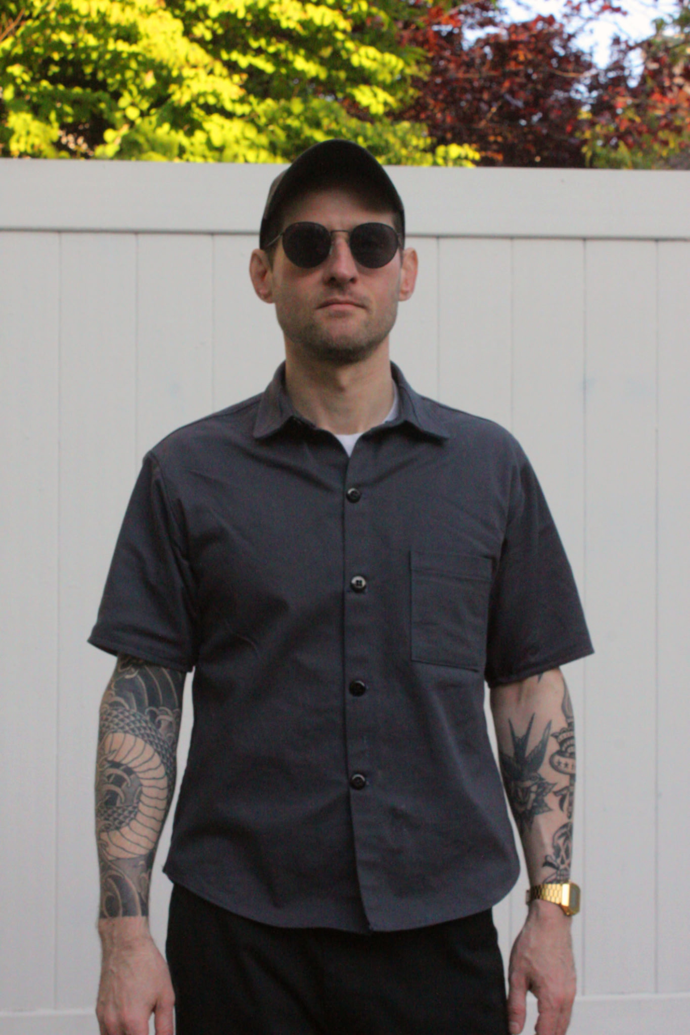 Finished short sleeve shirt